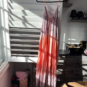 Boho Chic Maxi Dress - Pink and Purple